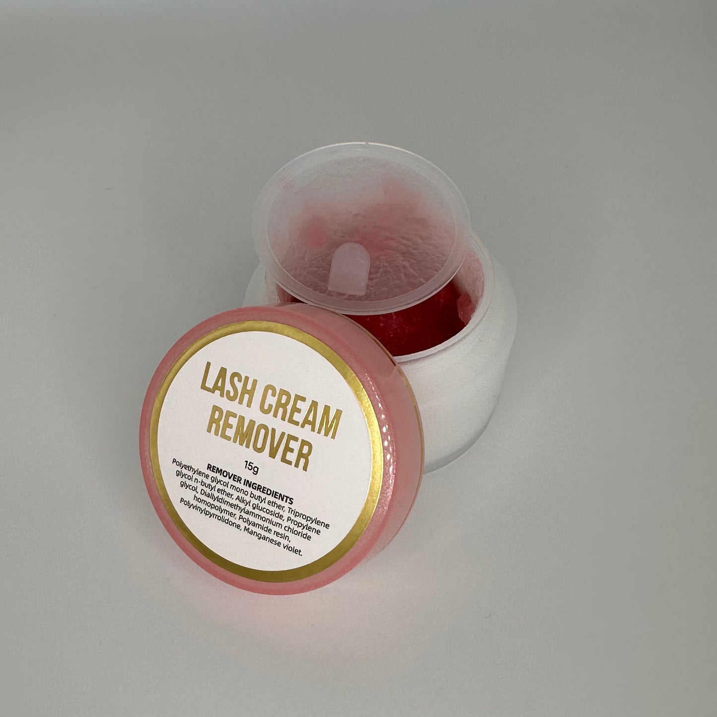 Lash removal cream